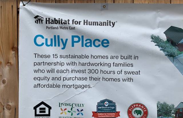 Thank you Habitat for Humanity